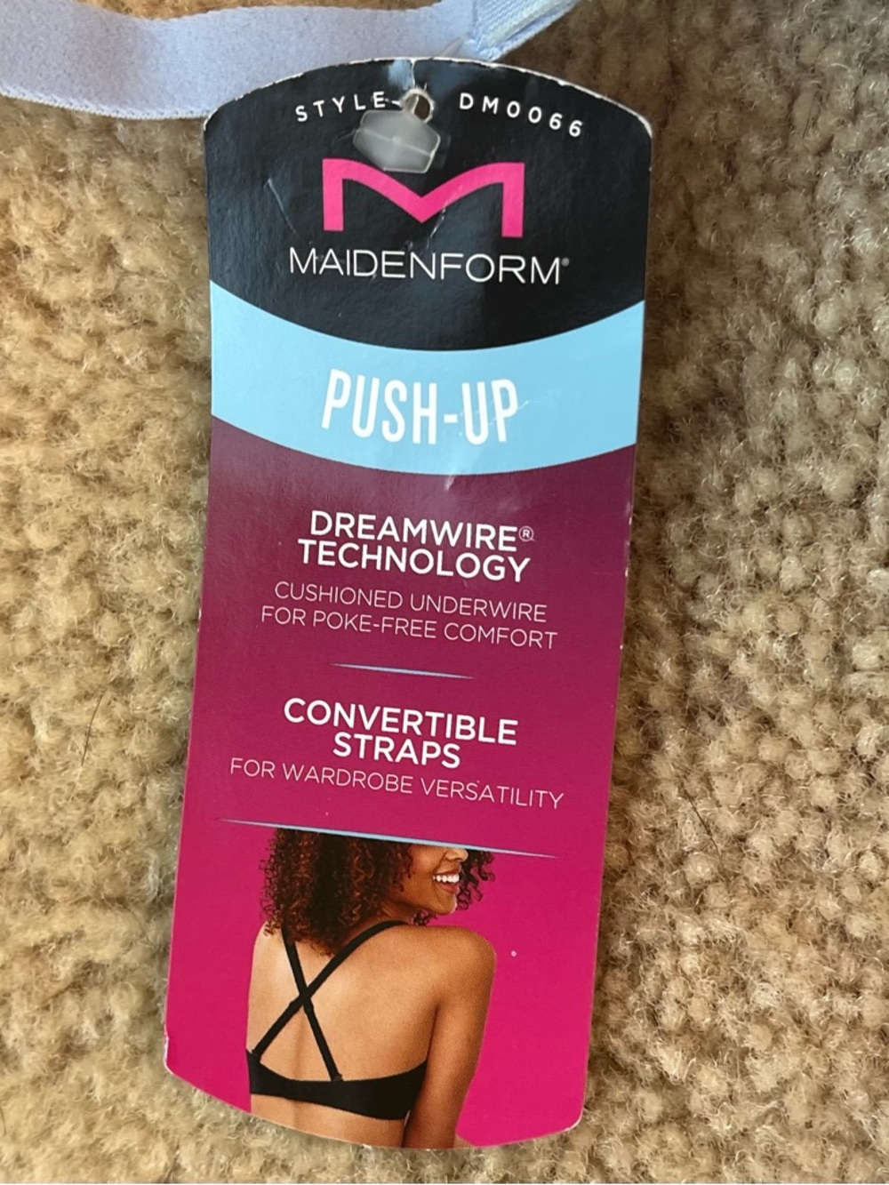 NWT Maidenform Blue Love the Lift DreamWire Push Up Bra - 36C -#DM0066 - Picture 4 of 6